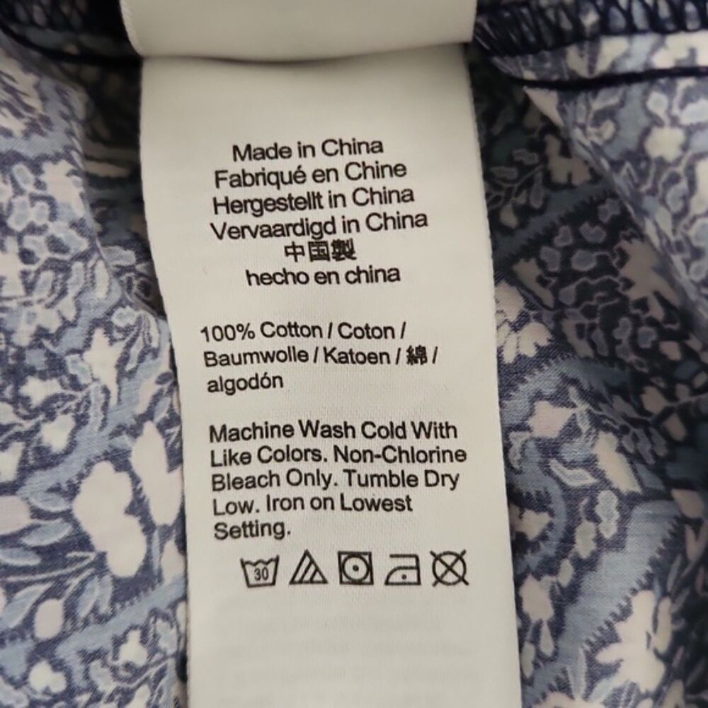 J.Crew Button Front Ruffleneck Popover In Liberty… - image 8